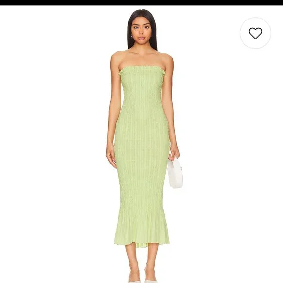 Aprs Studio | Dresses | Apres Studio Strapless Smocked Dress Xxs | Poshmark